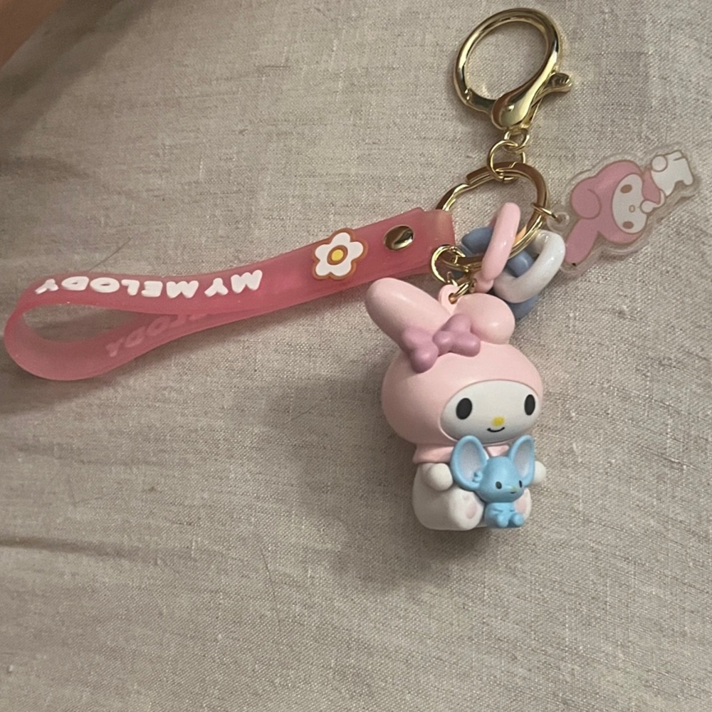 Miniso My Melody Pink and Blue Keychain